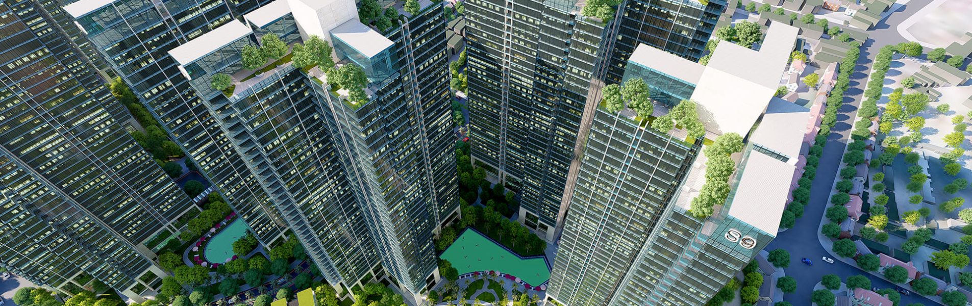 KIẾN TRÚC CHÂU ÂU ẤN TƯỢNG Tuyệt tác kiến trúc Sunshine City Sài Gòn là sự giao thoa của những thành phố thịnh vượng bậc nhất trên thế giới. Đó là cuộc sống giàu có ven sông của Monaco, sự phồn hoa của Paris hay kết tinh truyền thống và hiện đại của London thanh lịch. Sunshine City được bao bọc bởi dòng sông xanh tươi, với mật độ xây dựng cực thấp, như một nét chấm phá độc đáo giữa lòng Sài Gòn vội vã.